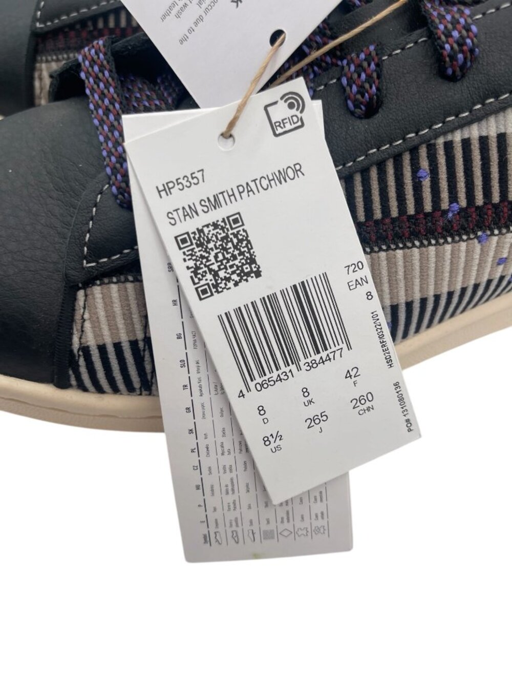 Adidas Stan Smith Patchwork Men’s Athletic Shoes H Size 8.5 - Picture 5 of 7